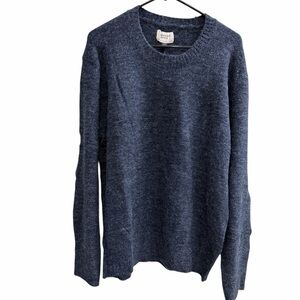NWT AMERICAN EAGLE Wool Blend Crewneck Sweater Blue Size Medium